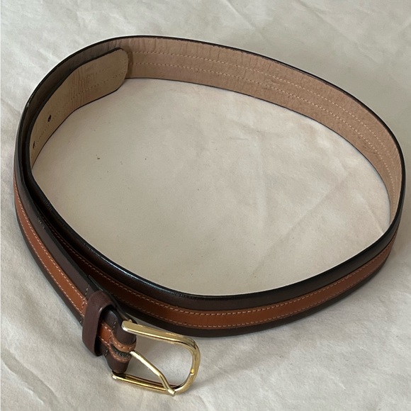 L’Aiglon cowhide two tone belt. RARE. 32 x 1-1/8. Good to very good condition. - Picture 2 of 7
